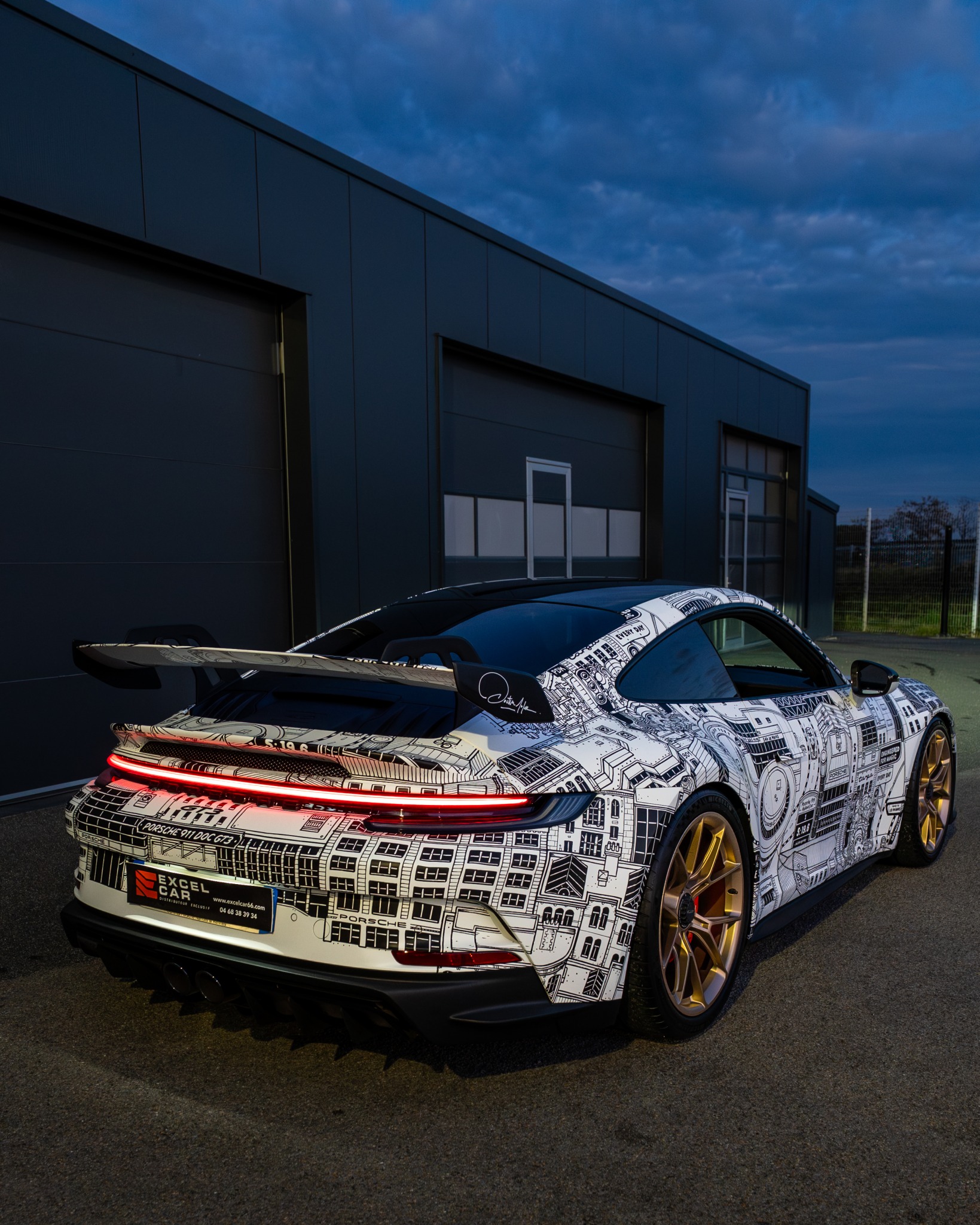 Porsche 911 GT3 Dr Paper — détail