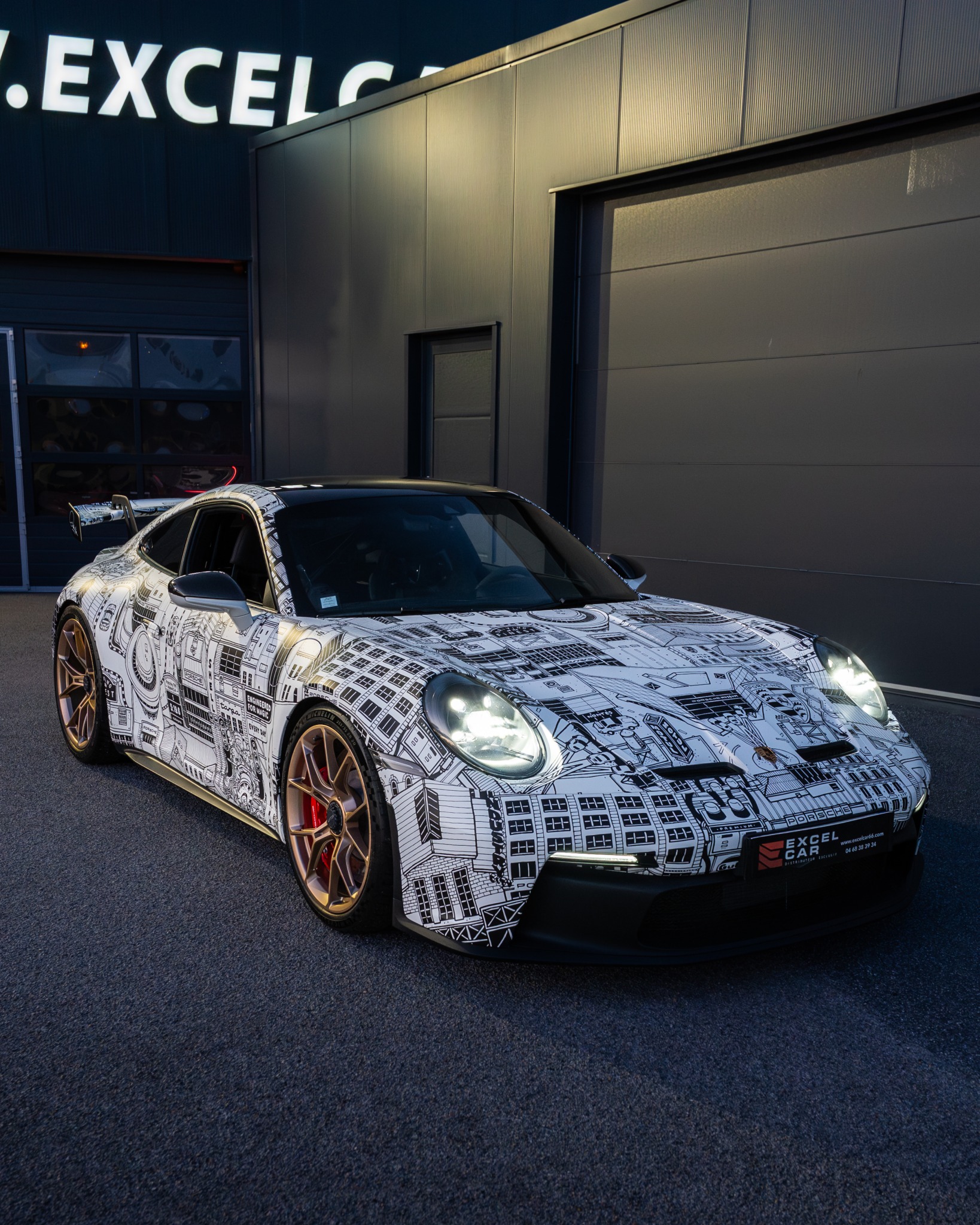 Porsche 911 GT3 Dr Paper — vue avant